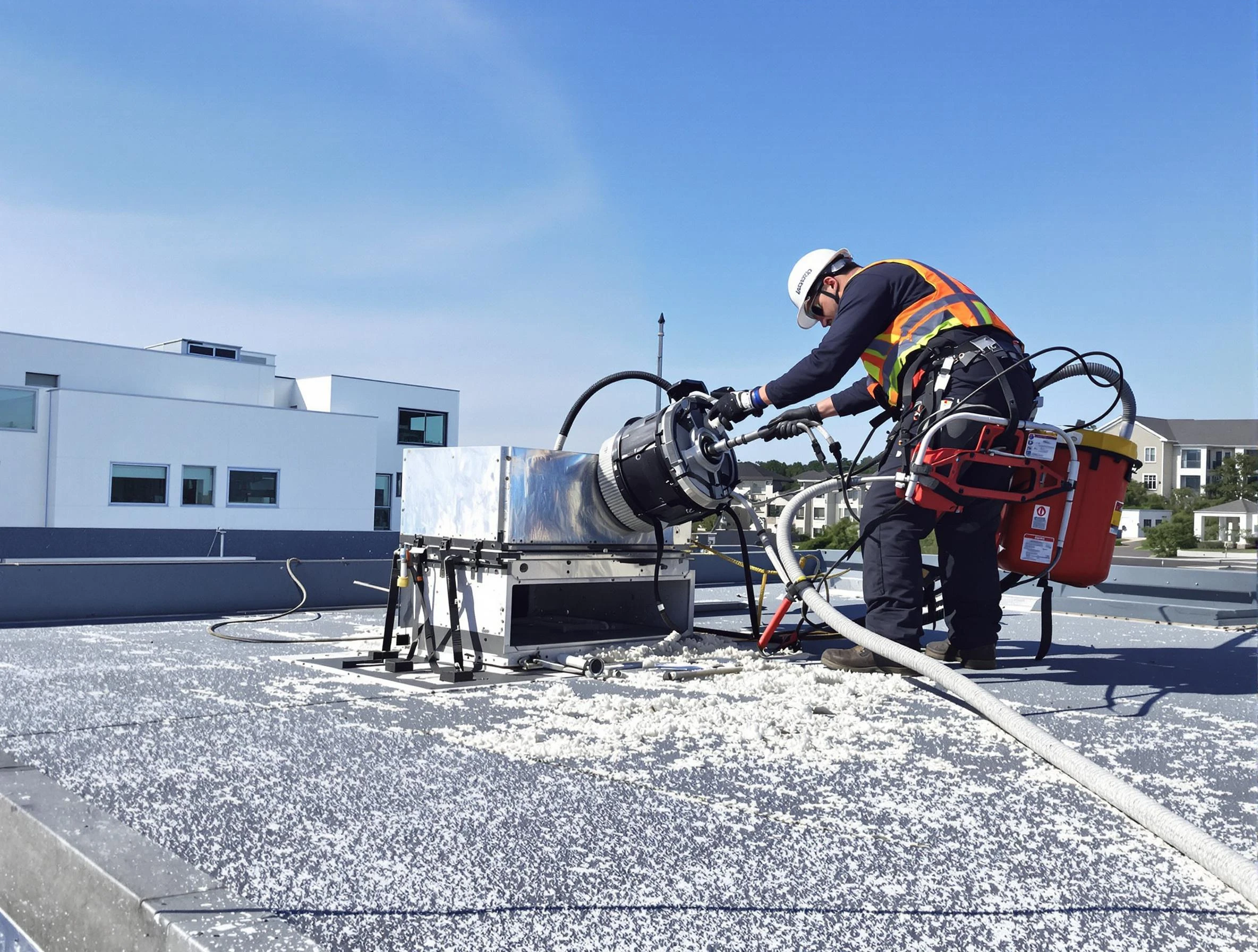 Cleaning Dryer Vent On Roof in North Strabane